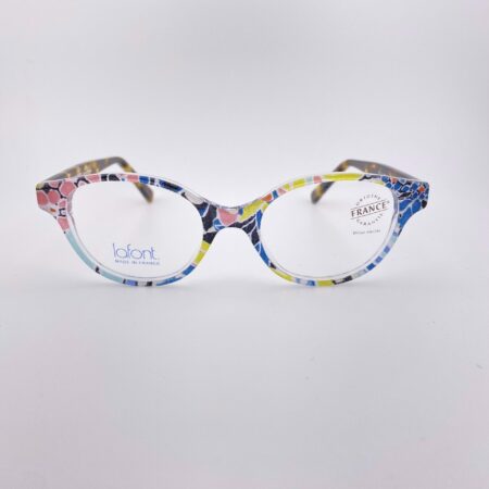 Lunettes de Vue Enfants Tic de la Marque Lafont Coloris Pastels Motifs Floral Opticien Stéphanie Danjou Cambrai