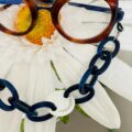 Chaîne de lunettes Sabine Be Modèle Be Pretty Chain Coloris Bleu Marine Opticien Stéphanie Danjou Cambrai