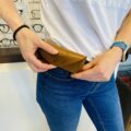 Etui à Lunettes Ceinture De La Marque L'Atelier Du Vieux Bourg Effet Cuir Marron