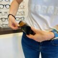 Etui à Lunettes Ceinture De La Marque L'Atelier Du Vieux Bourg Effet Cuir BrunNoir