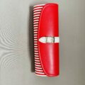 Etui à Lunettes Nautic Arrondi De La Marque L'Atelier Du Vieux Bourg Rouge Motif Marin