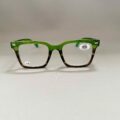 Lunettes de Lecture Couleur Vert Translucide Ecaille Puissance +1.50