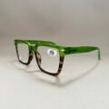 Lunettes de Lecture Couleur Vert Translucide Ecaille Puissance +1.50