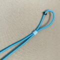 Cordon à Lunettes Ajustable en Tissu Coloris Bleu Turquoise - Fabrication Française