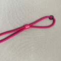 Cordon à Lunettes Ajustable en Tissu Coloris Rose Fushia - Fabrication Française