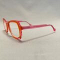 Lunettes De Vue Plein Les Mirettes - Modèle Demoiselle 29 Coloris Rose Orange Opticien Stéphanie Danjou Cambrai