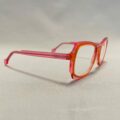 Lunettes De Vue Plein Les Mirettes - Modèle Demoiselle 29 Coloris Rose Orange Opticien Stéphanie Danjou Cambrai