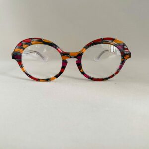 Lunettes De Vue Plein Les Mirettes - Modèle Demoiselle XXVII Coloris Rouge Rose Jaune Orangé