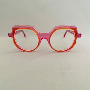 Lunettes De Vue Plein Les Mirettes - Modèle Diva 28 Coloris Rose Orange Opticien Stéphanie Danjou Cambrai