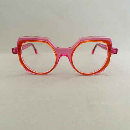 Lunettes De Vue Plein Les Mirettes - Modèle Diva 28 Coloris Rose Orange Opticien Stéphanie Danjou Cambrai