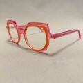 Lunettes De Vue Plein Les Mirettes - Modèle Diva 28 Coloris Rose Orange Opticien Stéphanie Danjou Cambrai