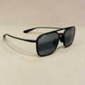 Lunettes de Soleil Kaupo Gap Homme De La Marque Maui Jim Coloris Noir Gris