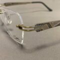 Lunettes de Vue 1275 De la Marque Cazal Coloris Doré Gris Opticien Stéphanie Danjou Cambrai